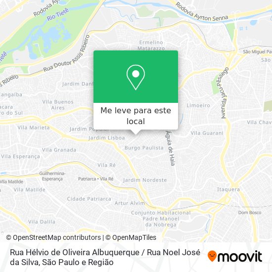Rua Hélvio de Oliveira Albuquerque / Rua Noel José da Silva mapa
