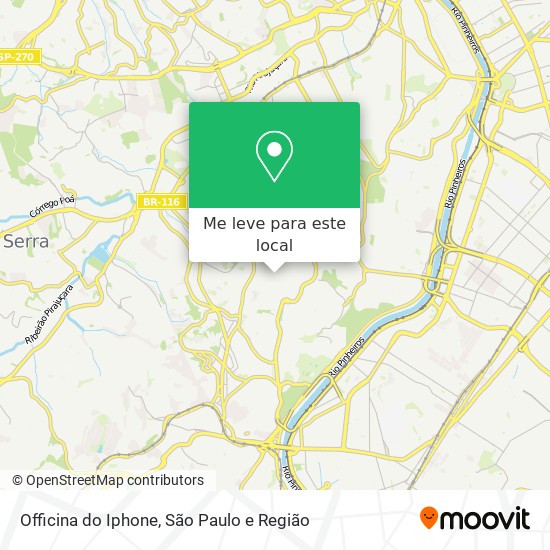 Officina do Iphone mapa