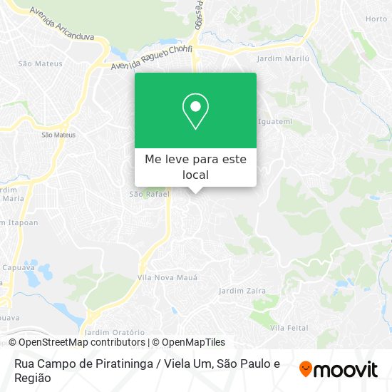 Rua Campo de Piratininga / Viela Um mapa