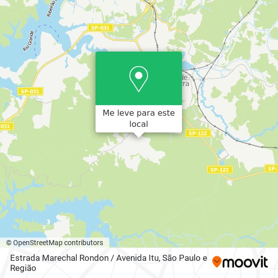 Estrada Marechal Rondon / Avenida Itu mapa