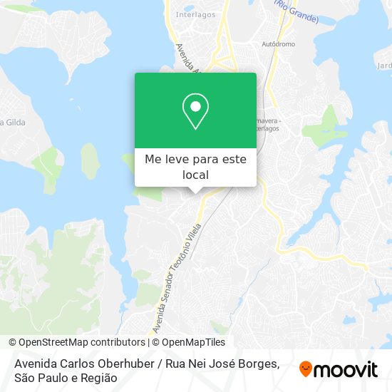 Avenida Carlos Oberhuber / Rua Nei José Borges mapa