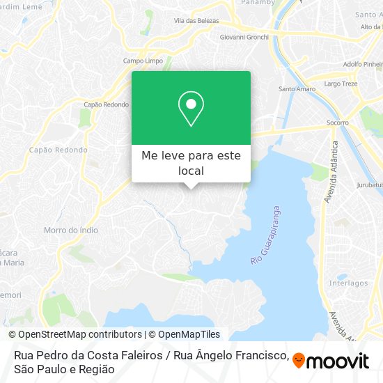 Rua Pedro da Costa Faleiros / Rua Ângelo Francisco mapa