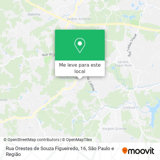 Rua Orestes de Souza Figueiredo, 16 mapa