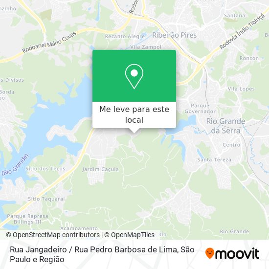 Rua Jangadeiro / Rua Pedro Barbosa de Lima mapa