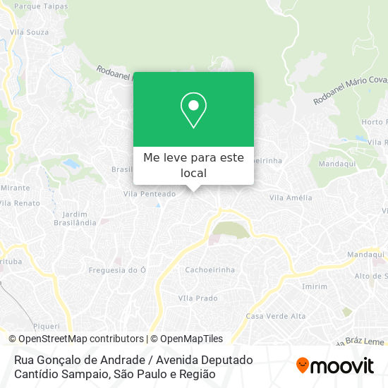 Rua Gonçalo de Andrade / Avenida Deputado Cantídio Sampaio mapa