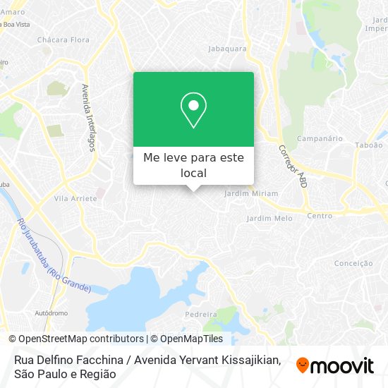 Rua Delfino Facchina / Avenida Yervant Kissajikian mapa