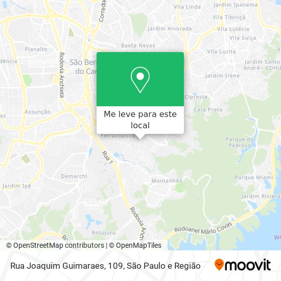 Rua Joaquim Guimaraes, 109 mapa