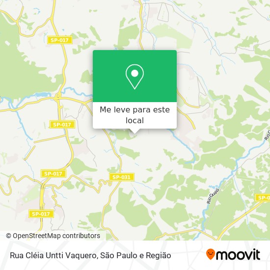 Rua Cléia Untti Vaquero mapa