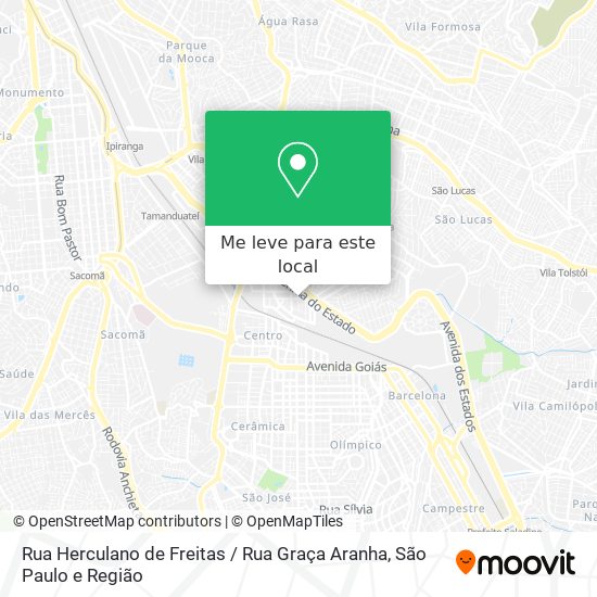 Rua Herculano de Freitas / Rua Graça Aranha mapa