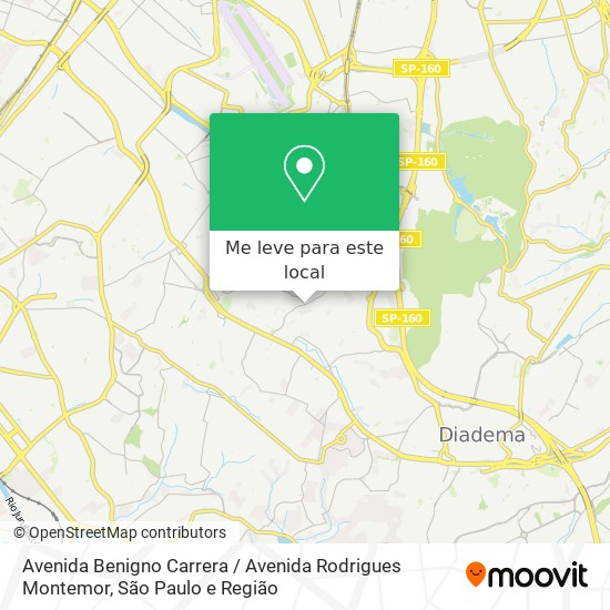 Avenida Benigno Carrera / Avenida Rodrigues Montemor mapa