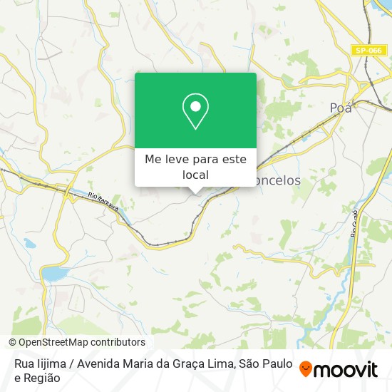 Rua Iijima / Avenida Maria da Graça Lima mapa