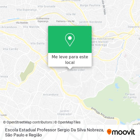 Escola Estadual Professor Sergio Da Silva Nobreza mapa