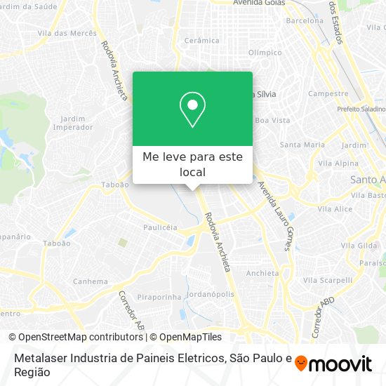 Metalaser Industria de Paineis Eletricos mapa