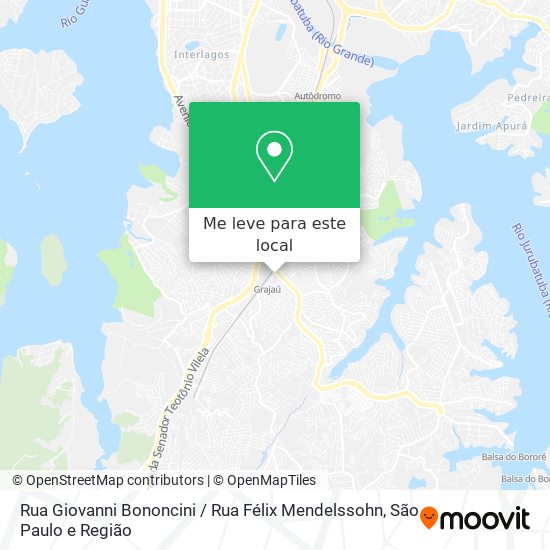 Rua Giovanni Bononcini / Rua Félix Mendelssohn mapa