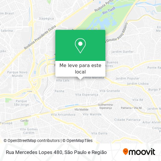 Rua Mercedes Lopes 480 mapa