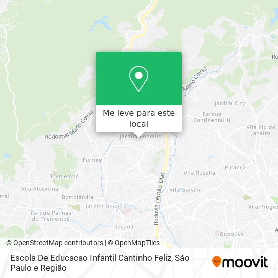 Escola De Educacao Infantil Cantinho Feliz mapa