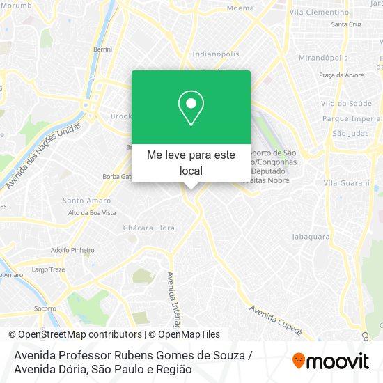 Avenida Professor Rubens Gomes de Souza / Avenida Dória mapa