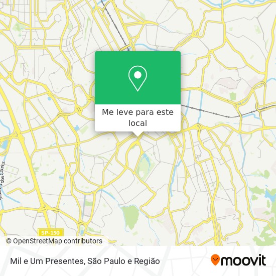 Mil e Um Presentes mapa