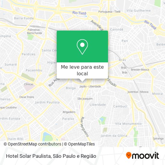 Hotel Solar Paulista mapa