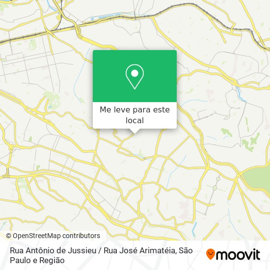 Rua Antônio de Jussieu / Rua José Arimatéia mapa