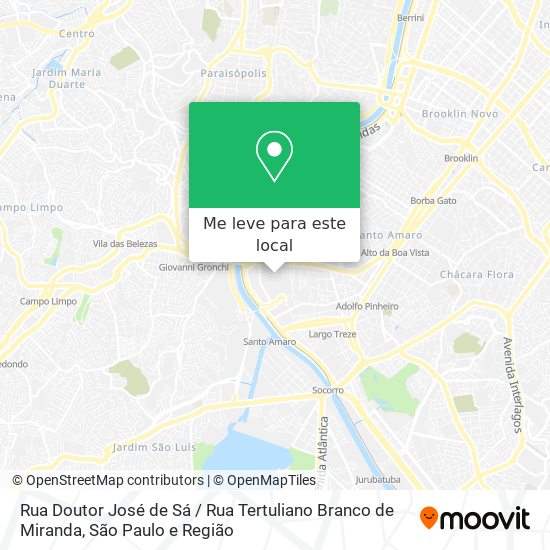 Rua Doutor José de Sá / Rua Tertuliano Branco de Miranda mapa