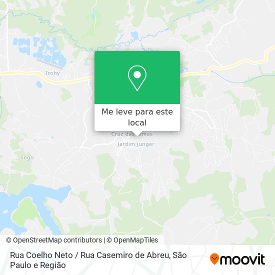 Rua Coelho Neto / Rua Casemiro de Abreu mapa