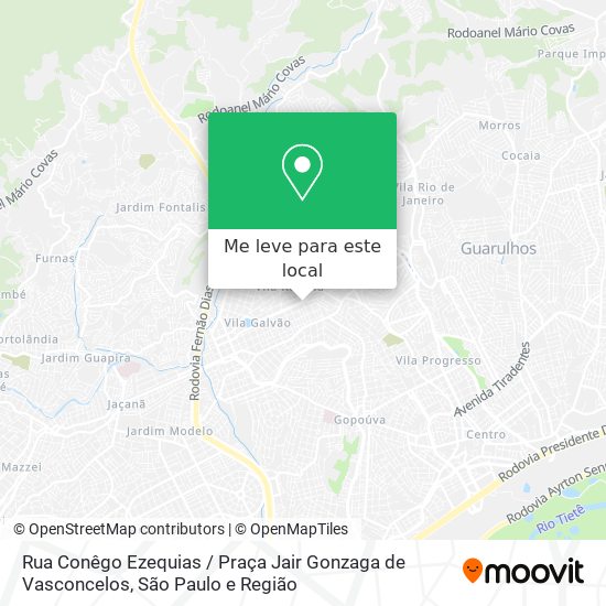 Rua Conêgo Ezequias / Praça Jair Gonzaga de Vasconcelos mapa