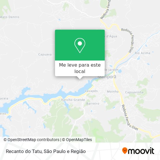 Recanto do Tatu mapa
