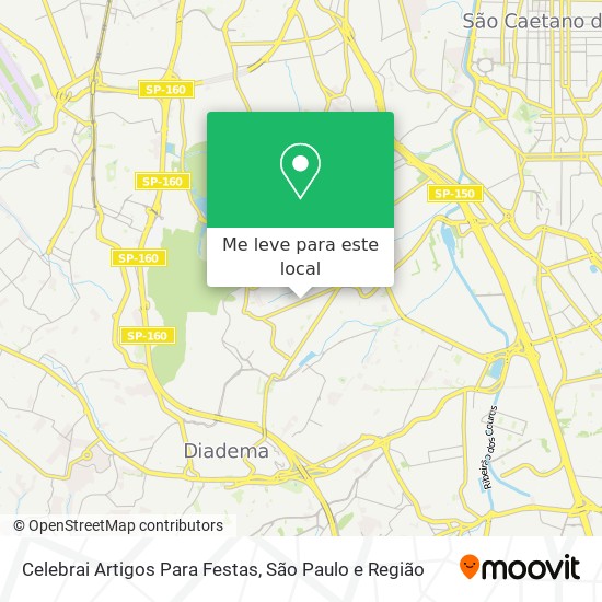 Celebrai Artigos Para Festas mapa