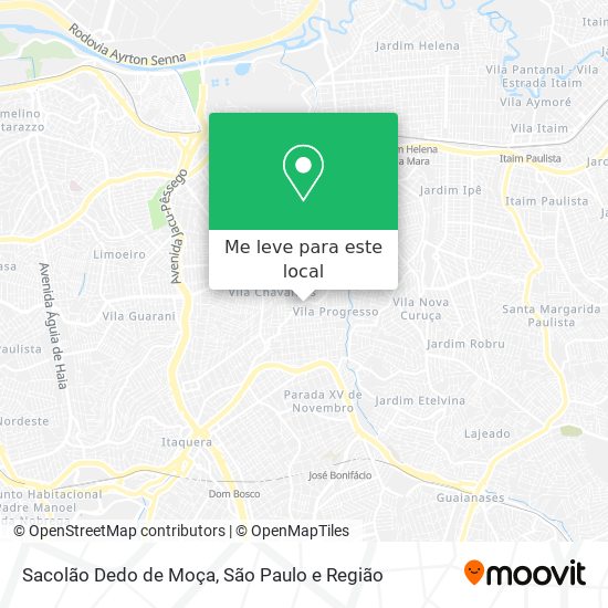 Sacolão Dedo de Moça mapa