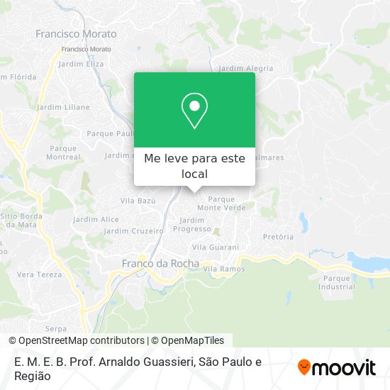 E. M. E. B. Prof. Arnaldo Guassieri mapa