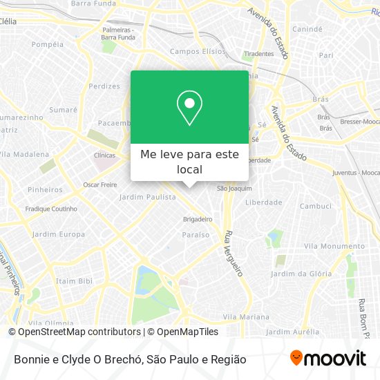 Bonnie e Clyde O Brechó mapa