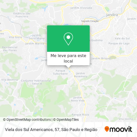 Viela dos Sul Americanos, 57 mapa
