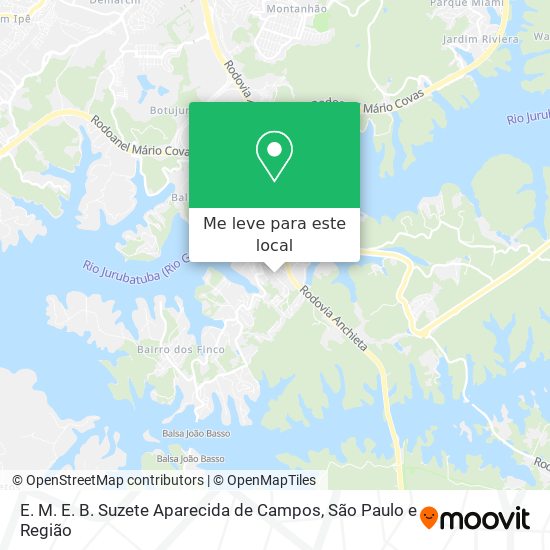 E. M. E. B. Suzete Aparecida de Campos mapa
