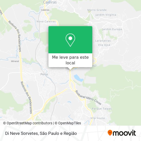 Di Neve Sorvetes mapa