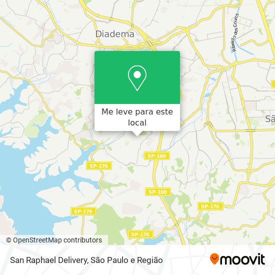 San Raphael Delivery mapa