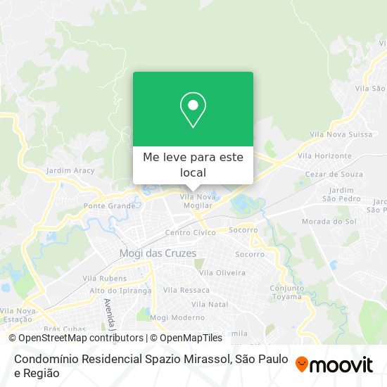 Condomínio Residencial Spazio Mirassol mapa