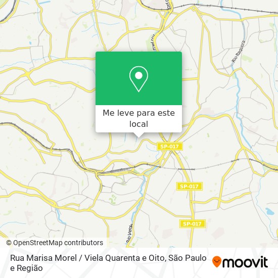 Rua Marisa Morel / Viela Quarenta e Oito mapa