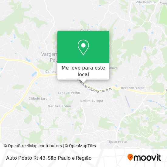 Auto Posto Rt 43 mapa