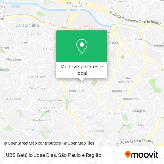 UBS Getúlio Jose Dias mapa