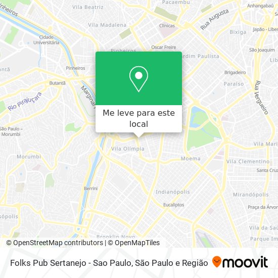 Folks Pub Sertanejo - Sao Paulo mapa
