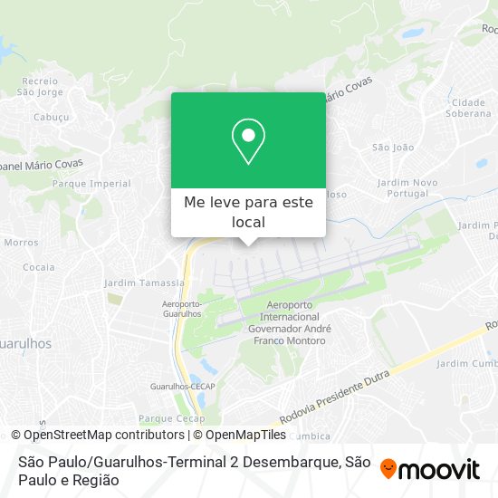 São Paulo / Guarulhos-Terminal 2 Desembarque mapa