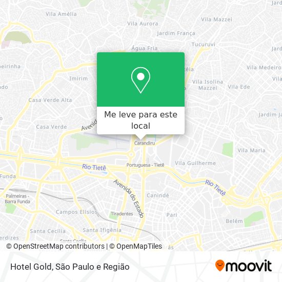 Hotel Gold mapa