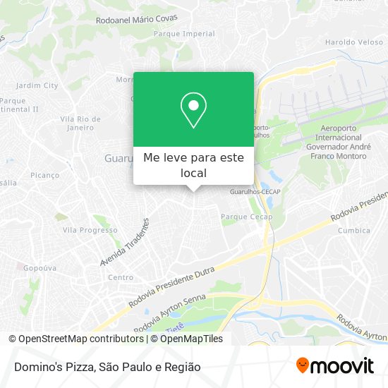 Domino's Pizza mapa