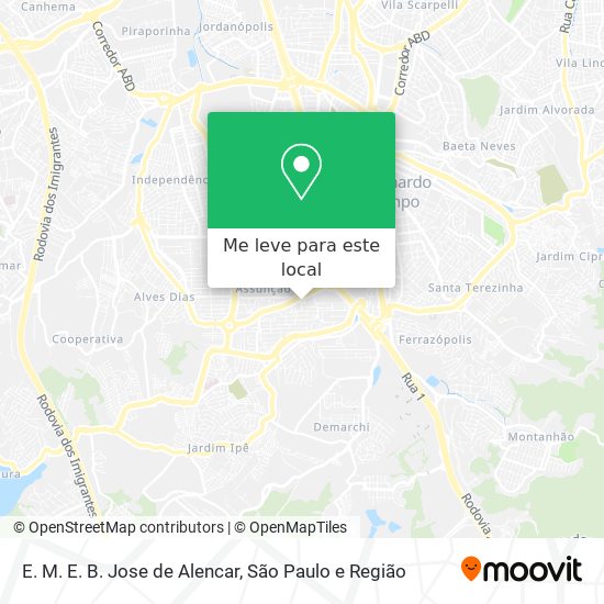 E. M. E. B. Jose de Alencar mapa