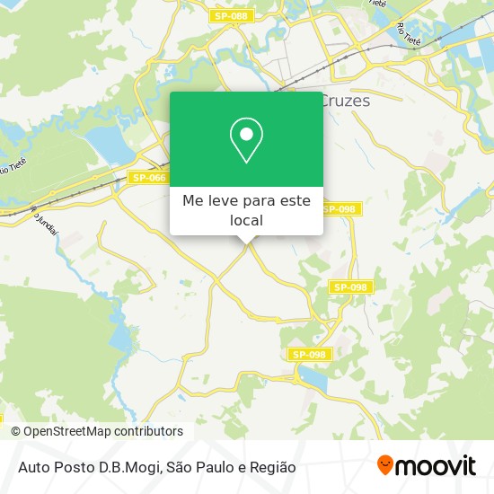 Auto Posto D.B.Mogi mapa