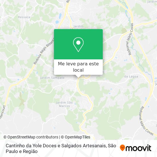 Cantinho da Yole Doces e Salgados Artesanais mapa