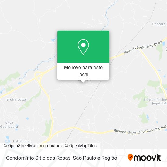 Condomínio Sitio das Rosas mapa