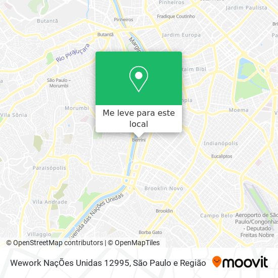 Wework NaçÕes Unidas 12995 mapa