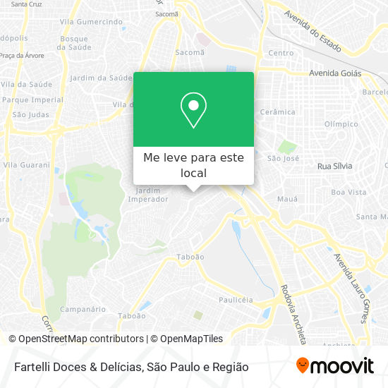 Fartelli Doces & Delícias mapa